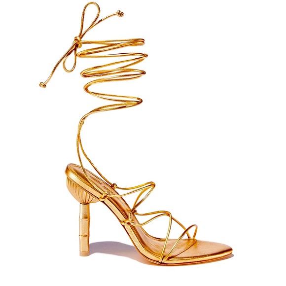 Cult Gaia Gold Sandal Size 6 Cleopatra - Picture 1 of 6